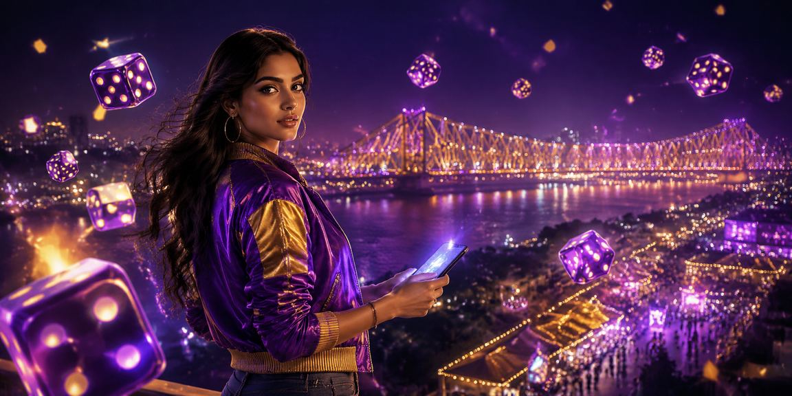 Kolkata night market with cricket betting enthusiasts