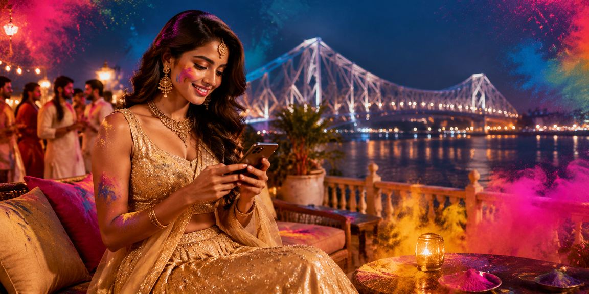 Sports betting promo in Kolkata with cultural flair